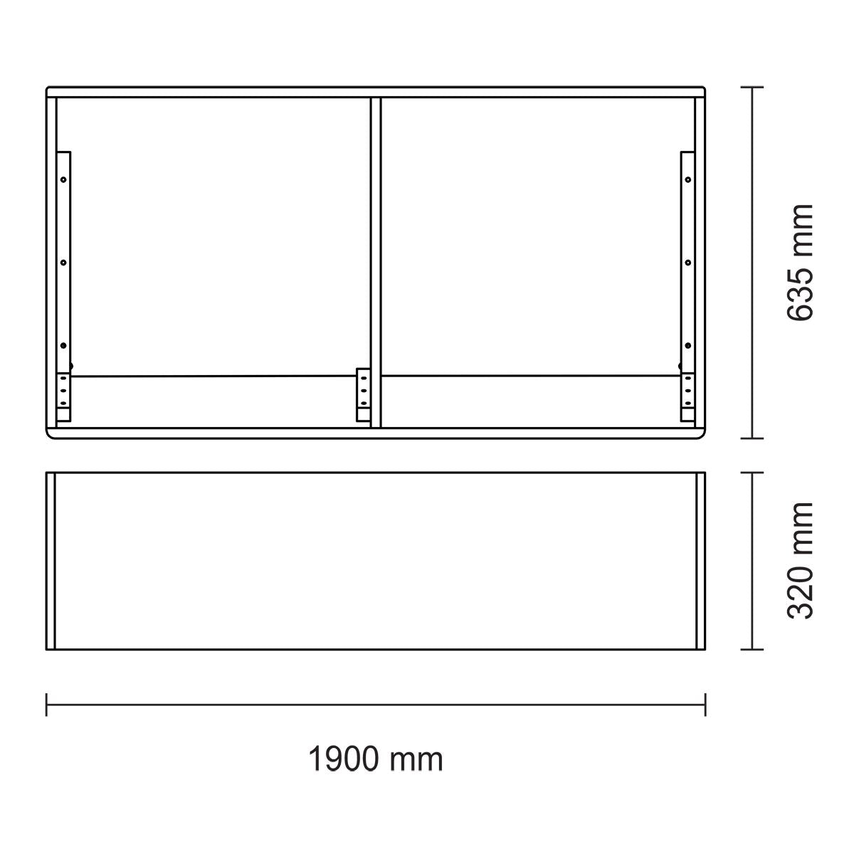 Tramontina Piazza Tauari Wood Booth Base with Almond-Colored Finish