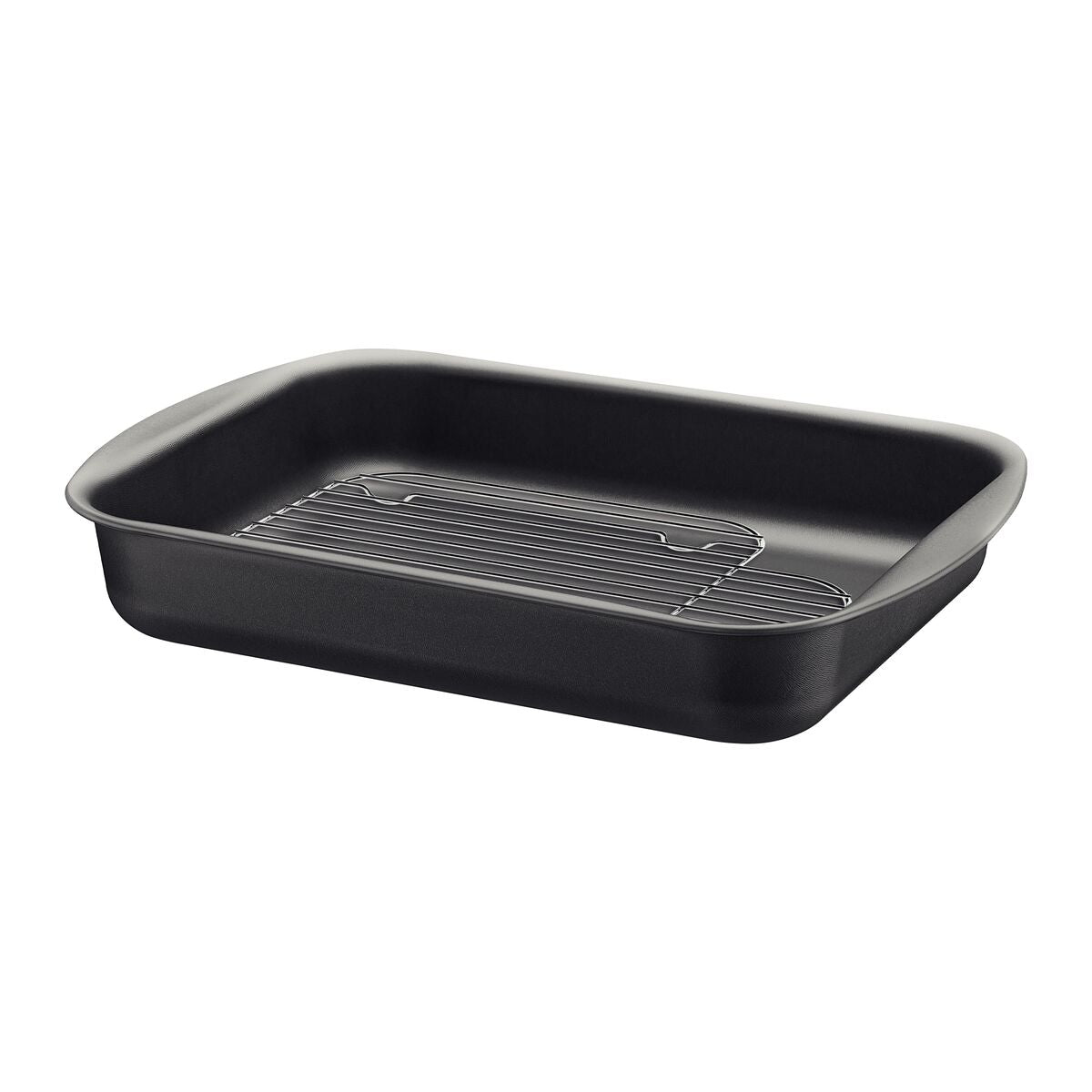 Tramontina Brasil Aluminum Deep Roasting Pan with Grill and Starflon Max Nonstick Interior and Exterior Coating Graphite, 34 cm, 4,9 L