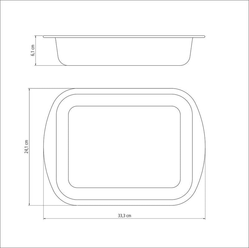 Tramontina Brasil Aluminum Deep Roasting Pan with Interior and Exterior Starflon Max Nonstick Coating Graphite, 28 cm, 3,3 L