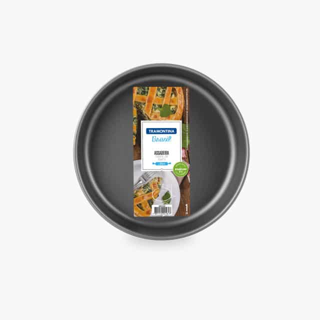 24cm Black Round Roasting Pan Brasil