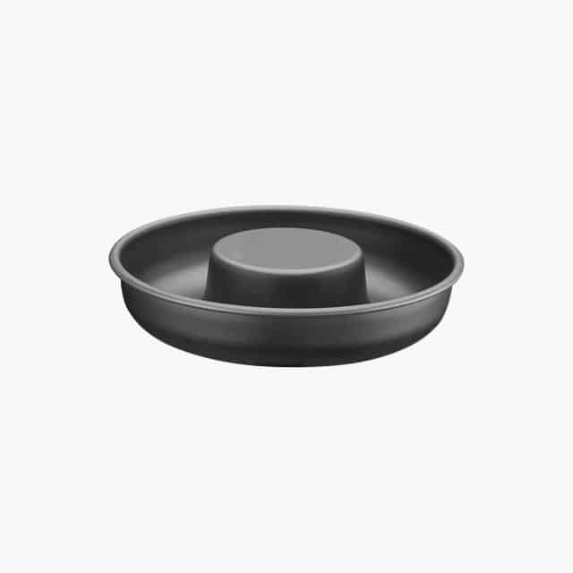 Tramontina Brasil 24cm 1.4L Graphite Aluminum Cake Pan with Interior and Exterior Starflon Max PFOA Free Nonstick Coating