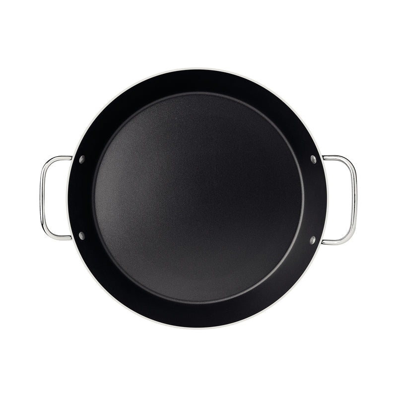 Tramontina Loreto Aluminum Paella Pan with Interior Starflon Max Nonstick Coating and Metallic Handles Graphite 30 cm, 2,5 L