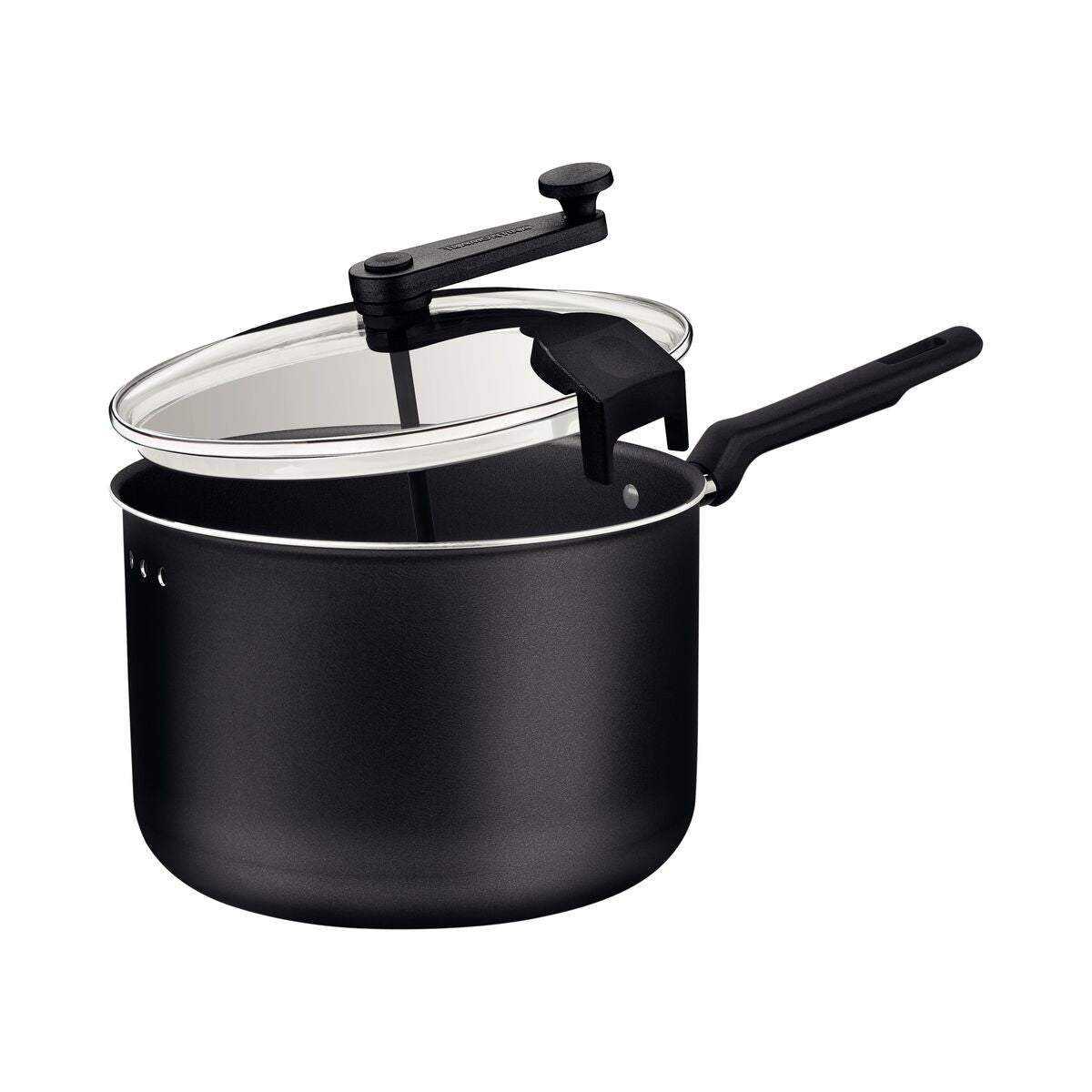 Tramontina Loreto Graphite Aluminum Popcorn Maker with Starflon Max Nonstick Coating, 20 cm, 3,5 L