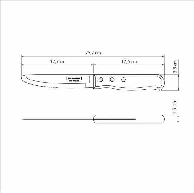Jumbo Steak Knife 5 Inch Polywood