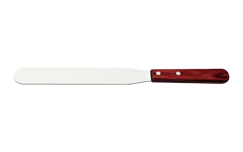 Tramontina Offset Spatula with Stainless-Steel Blade and Treated Red Polywood Handle 8"