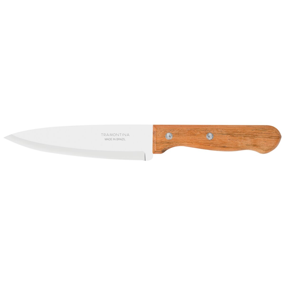 Tramontina Dynamic 6 Inches Chef Knife with Stainless Steel Blade and Natural Wood Handle