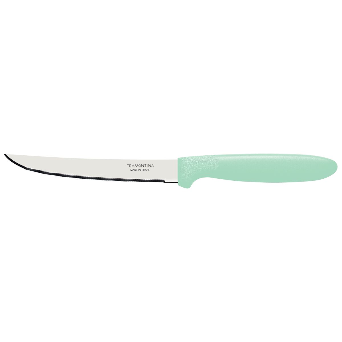 Tramontina Ipanema 2-Piece Steak Knife Set with Stainless-Steel Blades and Green Polypropylene Handles
