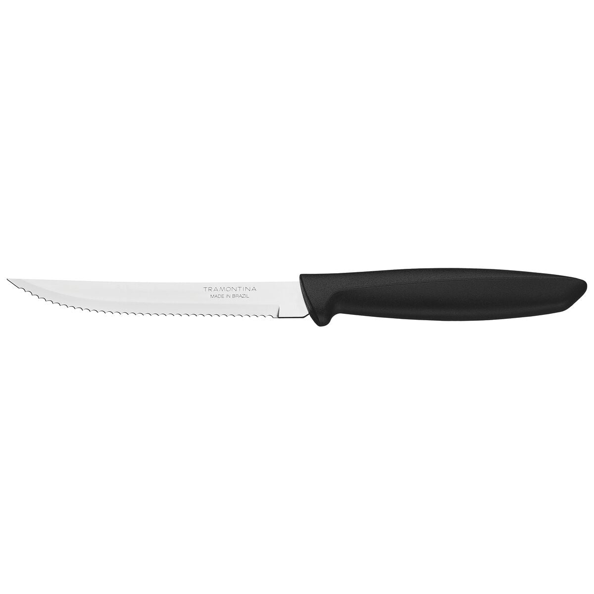 Tramontina Plenus 5 Inches Steak and Fruit Knife with Stainless Steel Blade and Black Polypropylene Handle