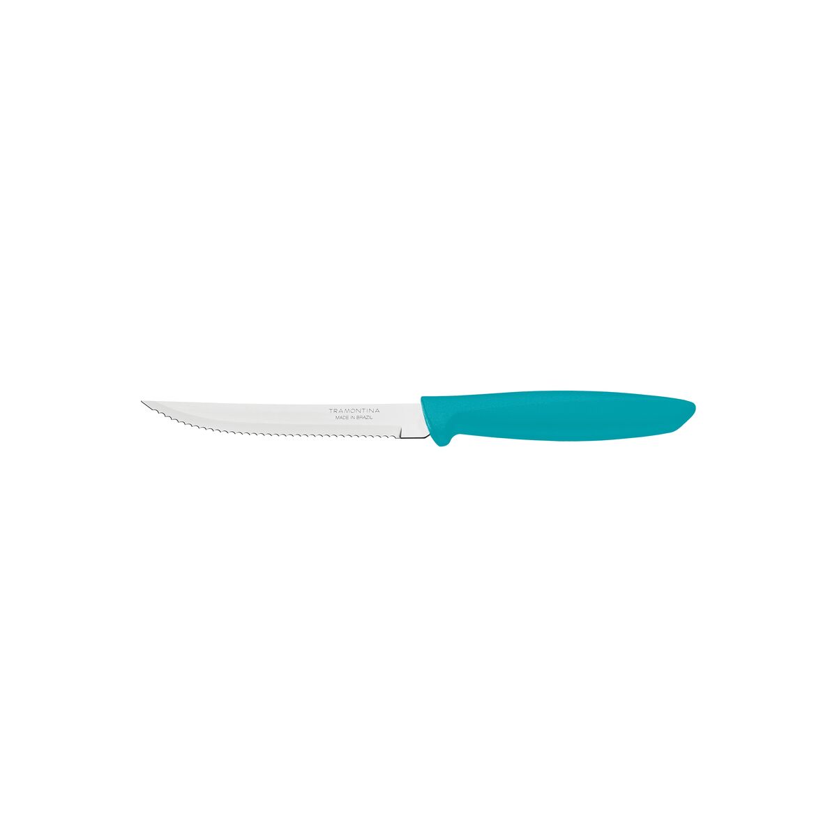 Tramontina Plenus 5 Inches Steak and Fruit Knife with Stainless Steel Blade and Blue  Handle