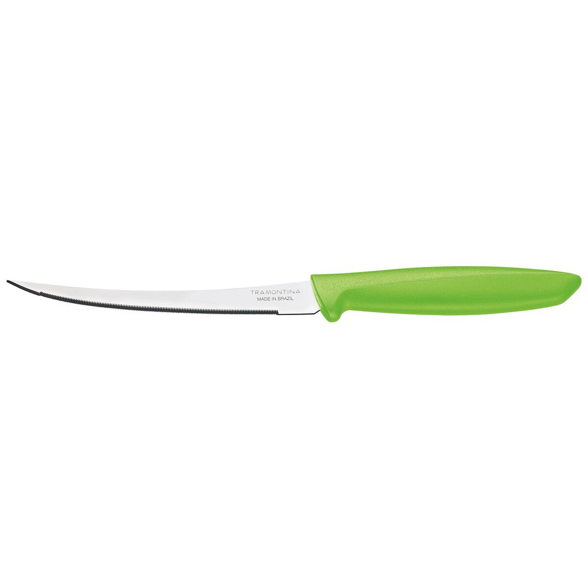 Tramontina Plenus 5 Inches Tomato Knife with Stainless Steel Blade and Green Polypropylene Handle