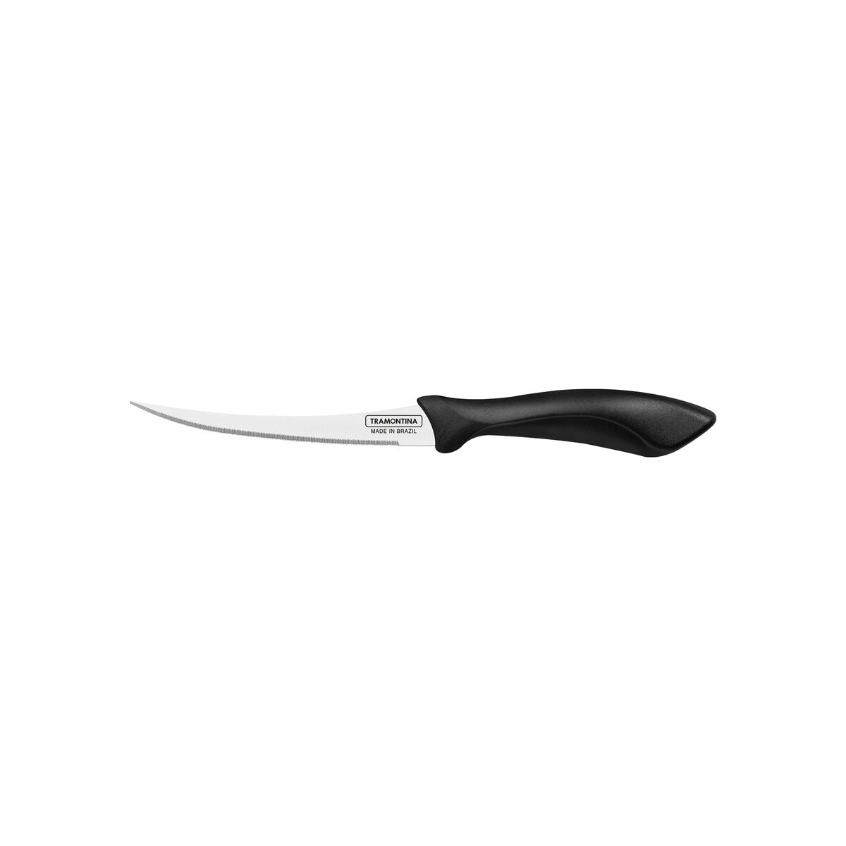 Tramontina Affilata 5 Inches Tomato Knife with Stainless Steel Blade and Black Polypropylene Handle