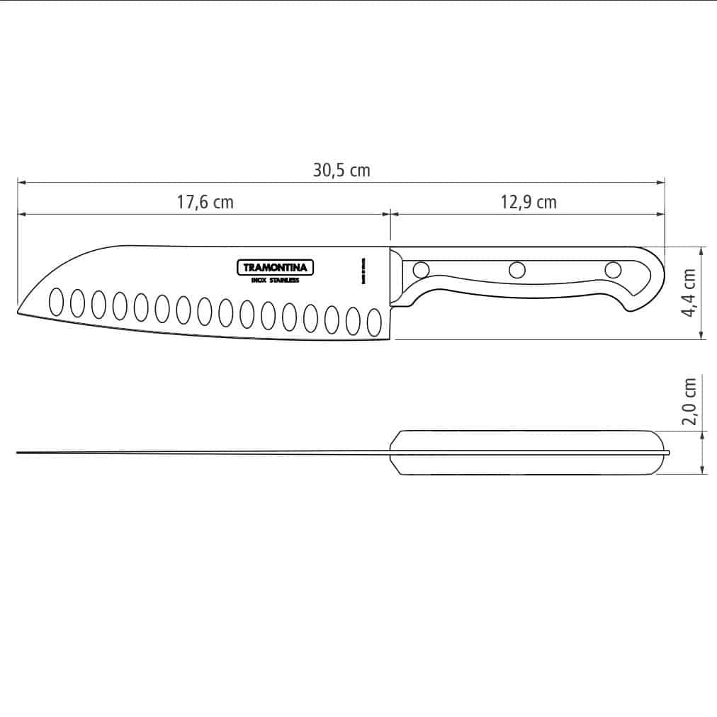 7 inches Santoku Knife Ultracorte