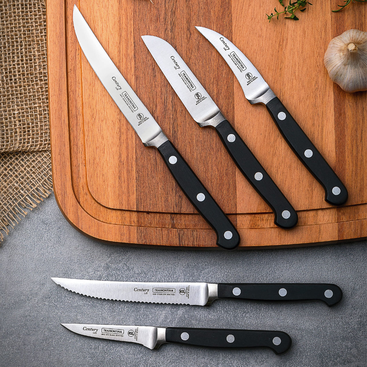 Tramontina Century 3 Inches Vegetable and Fruit Knife with Stainless Steel Blade and Polycarbonate Handle