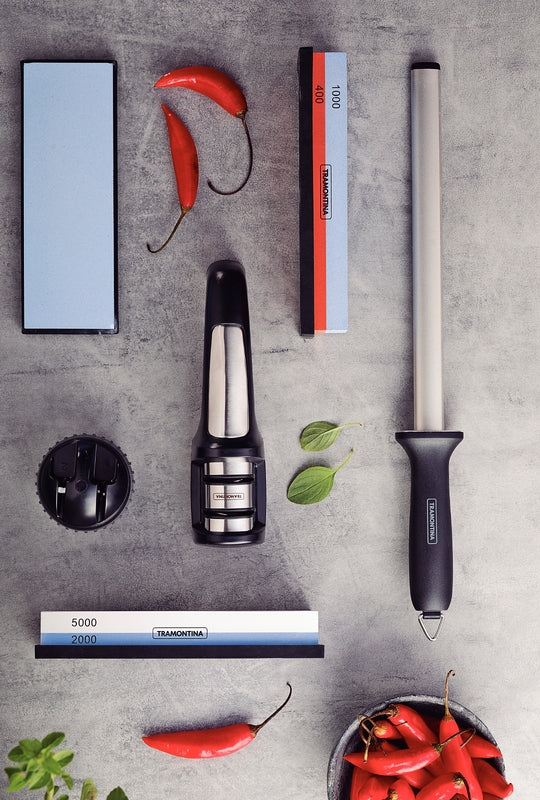 Tramontina Profio Sharpening Stone with Granulation 800 and Rubber Support