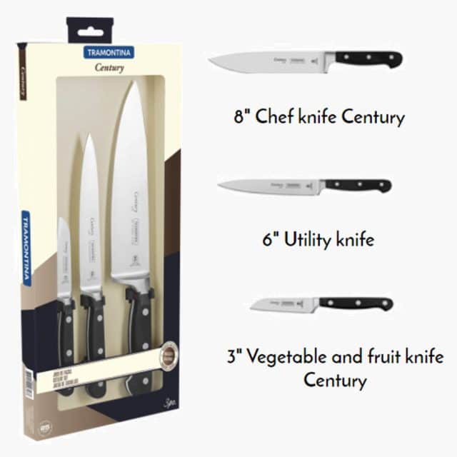 Century Elegant Knives Set  (3 pcs )