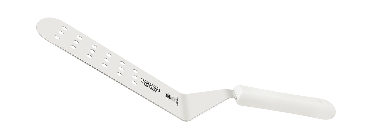 Tramontina Professional Master Frying Spatula with Stainless Steel Blade and White Polypropylene Handle 9x3"