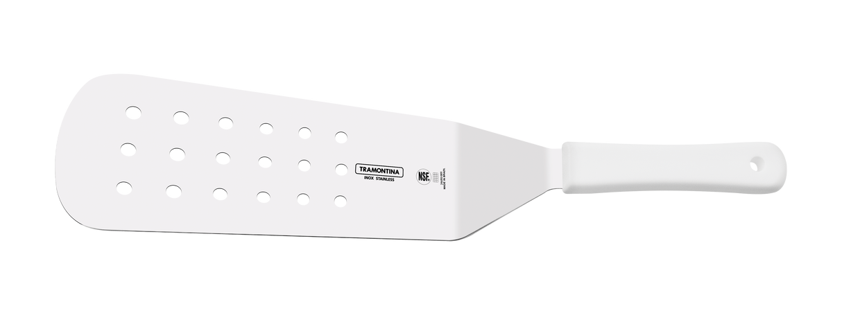 Tramontina Professional Master Frying Spatula with Stainless Steel Blade and White Polypropylene Handle 9x3"