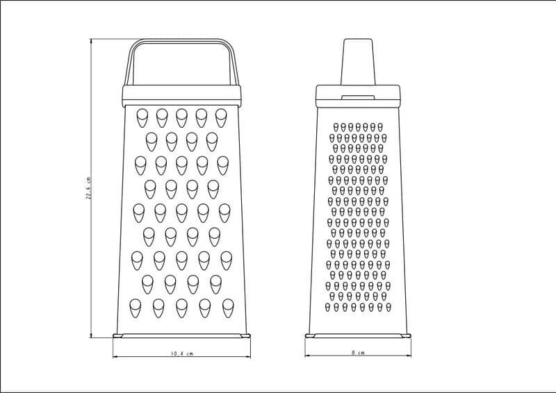4 Sided Grater Utilita