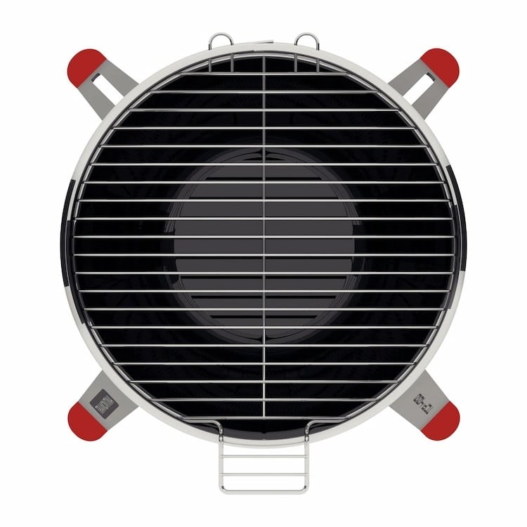 شواية فحم من الفولاذ المقاوم للصدأ من ترامونتينا TCP-400L مع صينية فحم من الفولاذ المطلي بالمينا