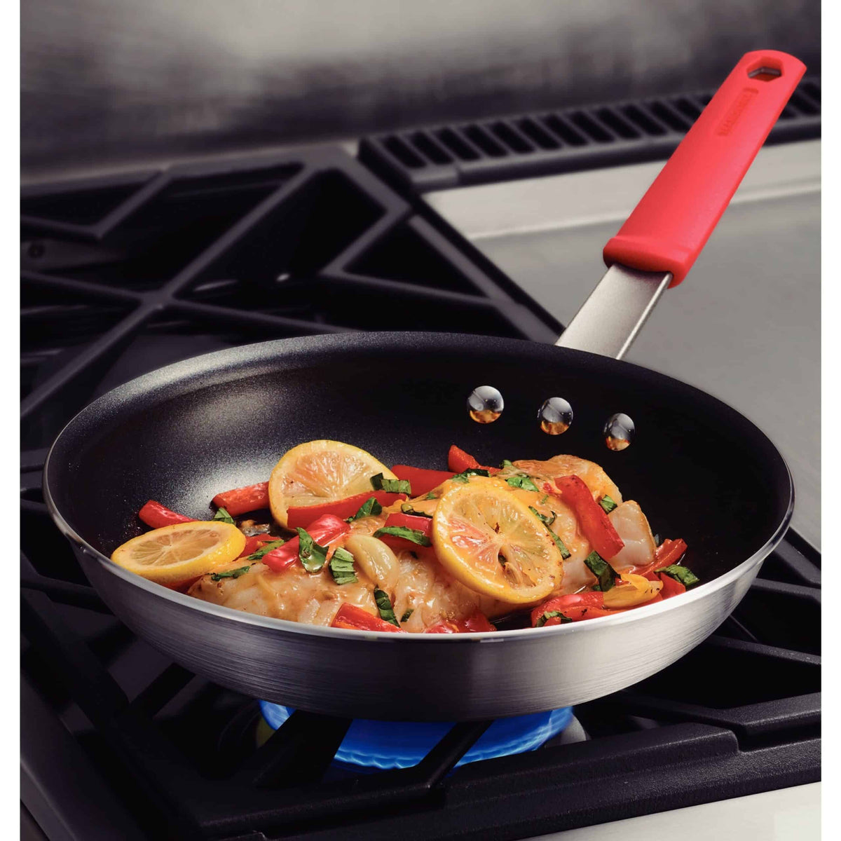 Tramontina Professional Aluminum Frying Pan with Interior Starflon Premium PFOA Free Nonstick Coating and Brushed Exterior Finish