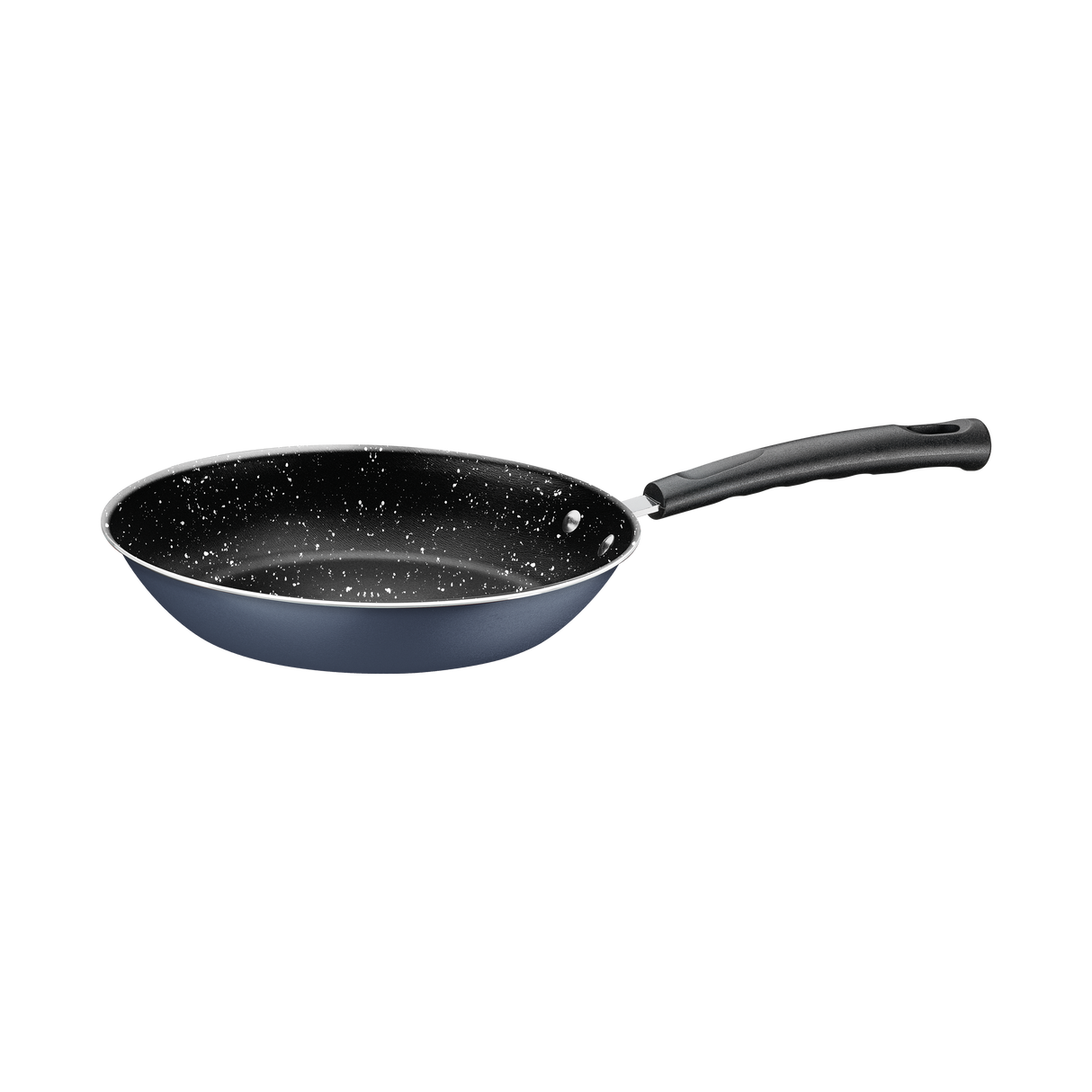Tramontina Aluminum Frying Pan with Interior and Exterior Starflon Max Nonstick Coating and Bakelite Handle 24 cm 1.2 L Blue