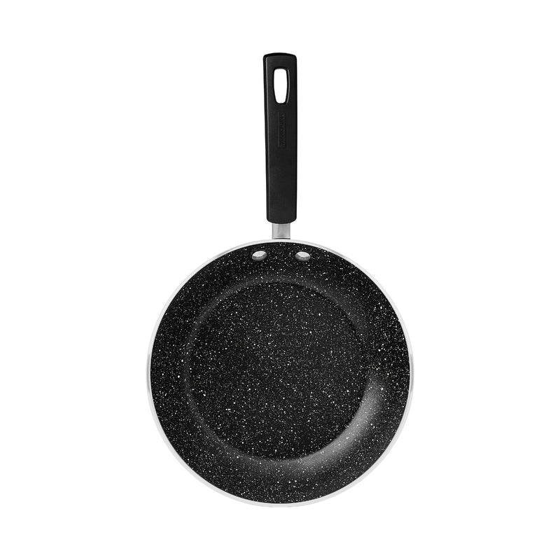 Tramontina Sicília Black Aluminum Frying Pan with Interior and Exterior Starflon Excellent Nonstick Coating 24 cm 1,2 L