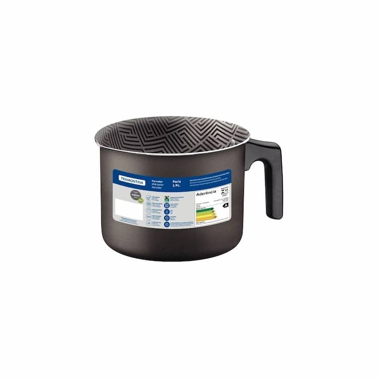 Tramontina Paris Aluminum Milk Boiler with Interior and Exterior Starflon Max Lead Nonstick Coating, 12 cm 1,2 L