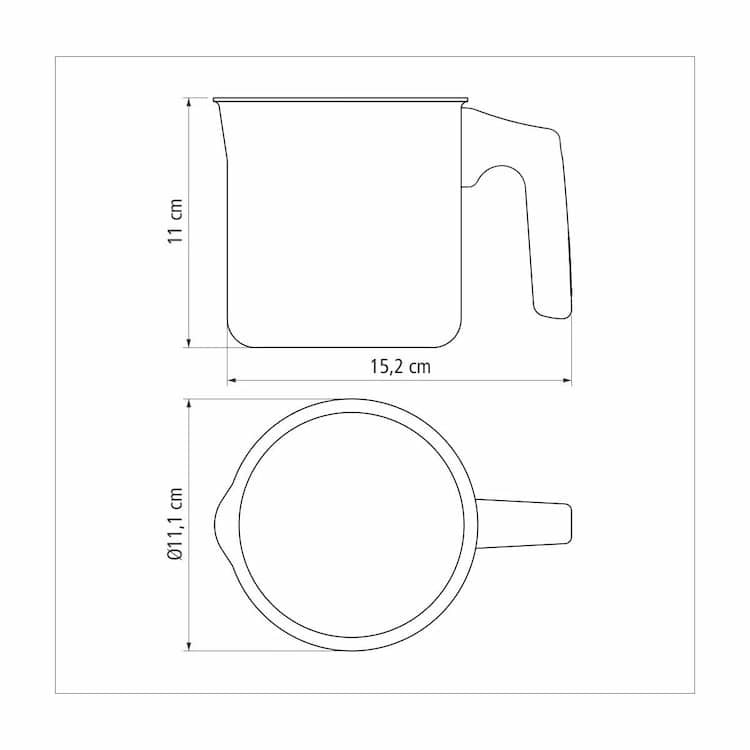 Tramontina Paris Texture 10cm 0.8L Aluminum Multipurpose Boiler with Interior and Exterior Starflon Max Lead PFOA Free Nonstick Coating