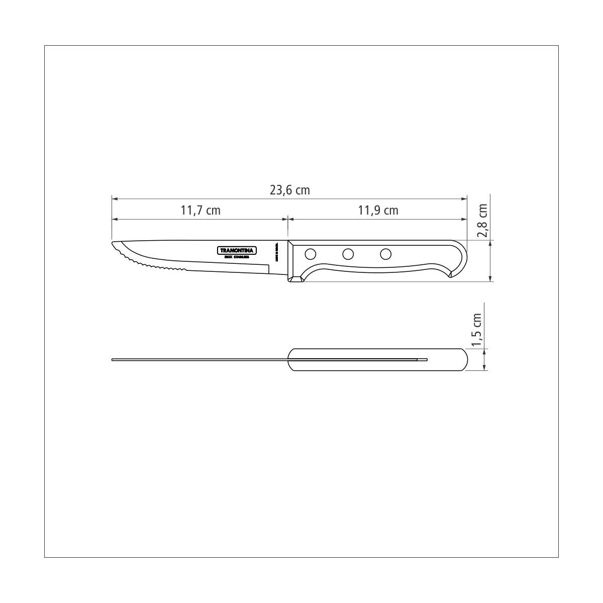 Tramontina 5" Jumbo Steak Knife