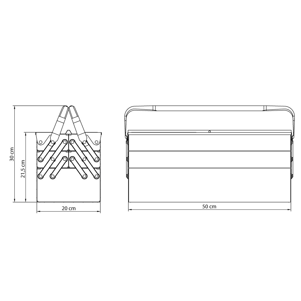 Tramontina Master Cantilever 5 Drawers Tool Box
