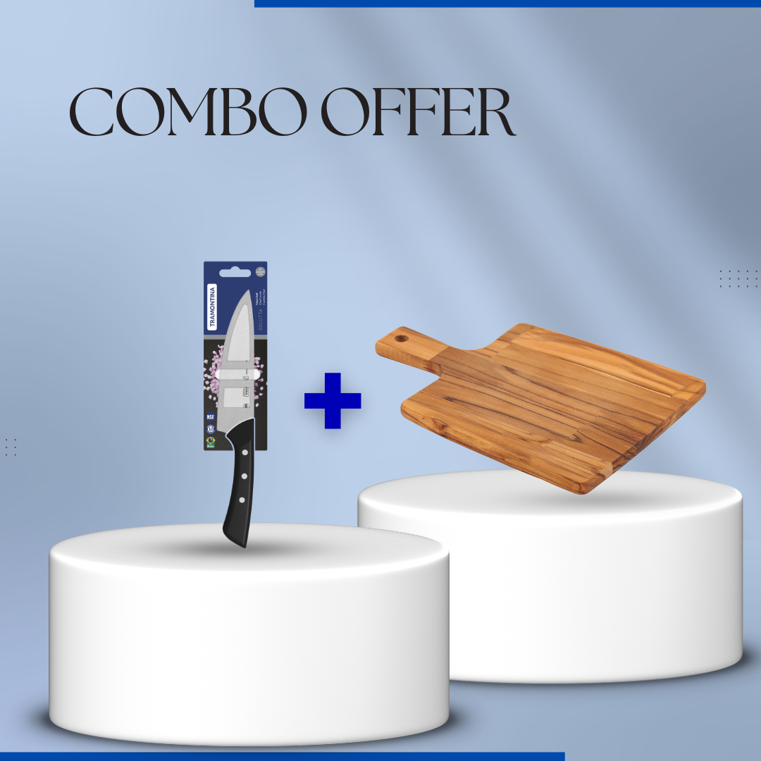 Exclusive Ramadan Combo Offer – Tramontina Solutta 6" Chef’s Knife with FSC Kitchen Board