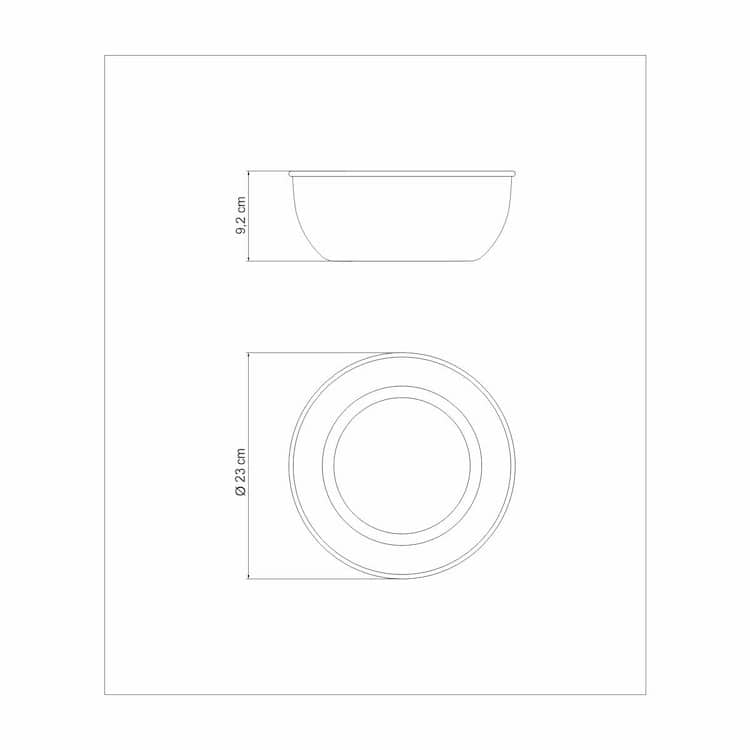 Tramontina Freezinox 22cm 2.9L Round Stainless Steel Mixing Bowl Matte Finish