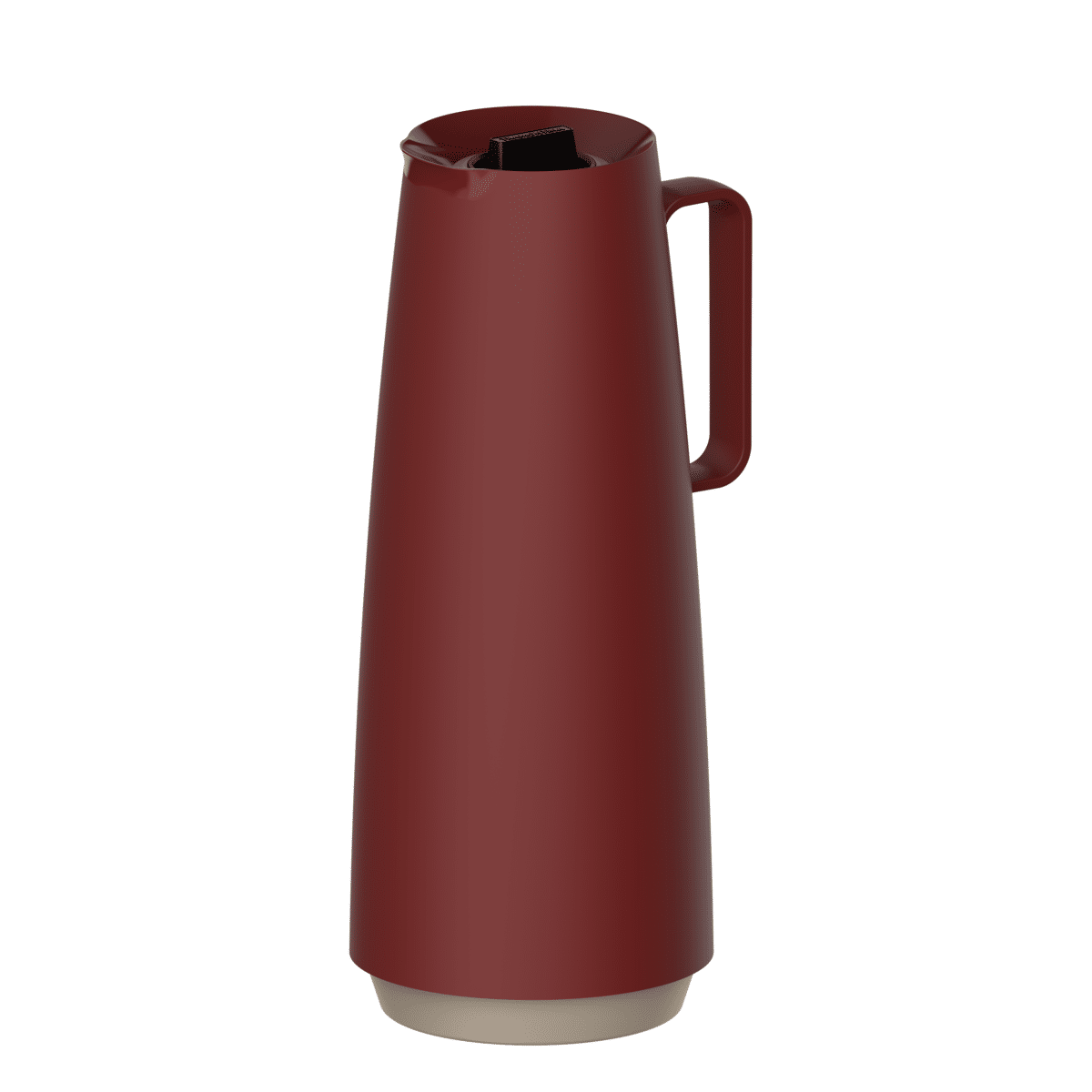 Tramontina Exata Red Plastic Thermal Flask with 1 Liter Glass Liner
