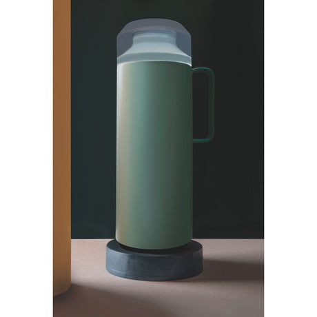 Tramontina Exata Green Plastic Thermal Beverage Dispenser with 1 Liter Glass Liner and Plastic Lid