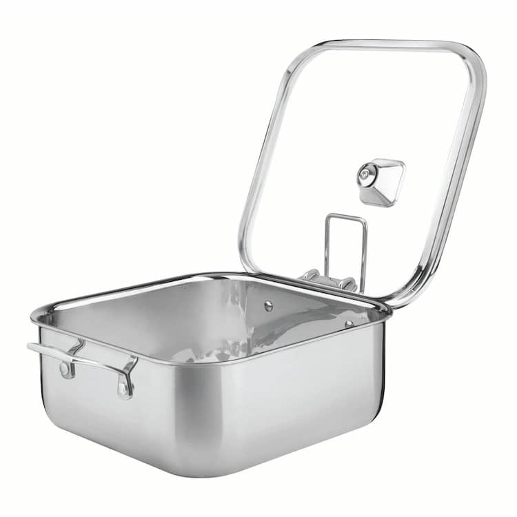 Tramontina Grano 7.3L Stainless Steel Square Casserole with Tri-ply Body