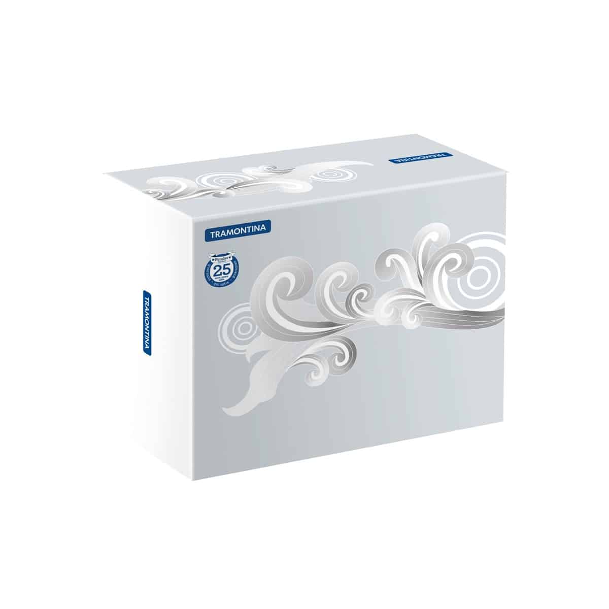 Tramontina Solar Bakelite stainless steel saucepan with lid, long handle and tri-ply base, 24 cm 4.7 L