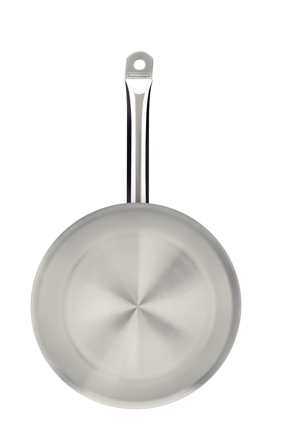 Tramontina Professional 30 cm 2.9 L shallow stainless steel frying pan with long handle and tri-ply base 62633300
