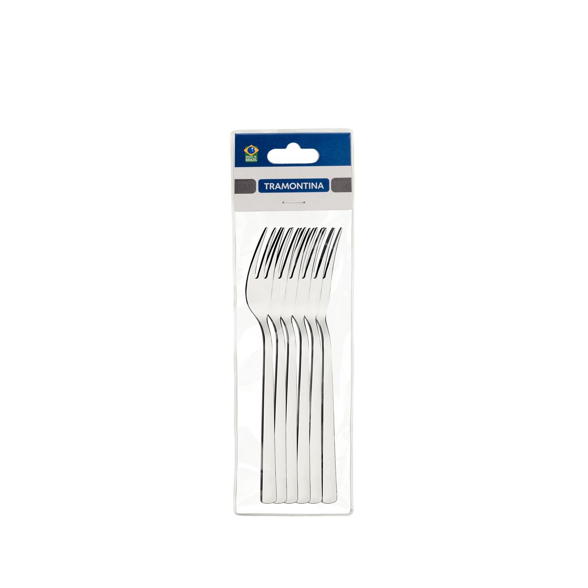 Tramontina Oslo 6 Pieces Stainless Steel Cake Fork Set with High Gloss Finish
