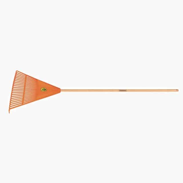 Plastic Lawn/Leaf Rake 22 Teeth, Disassembled 120 cm Wood Handle