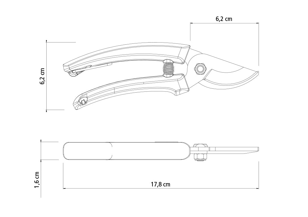 Tramontina Pruners with Metal Blades and Plastic Handles