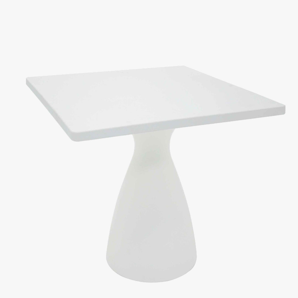 Tramontina Flut White Polyethylene Square Table