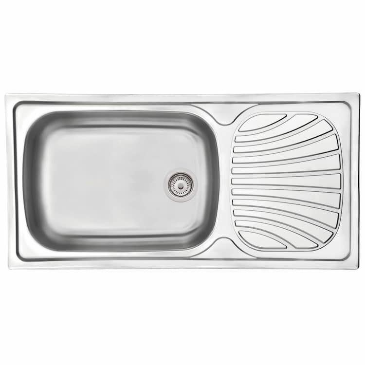 Tramontina Alpha 100x50cm 56 R Stainless Steel Inset Sink with Drainer