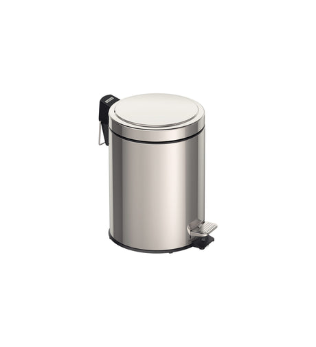 Tramontina Stainless Steel Pedal Trash Bin with a Polished Finish and Removable Internal Bucket  (30 - 20 - 12 - 5 - 3 liters)
