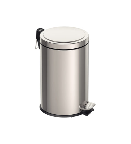 Tramontina Stainless Steel Pedal Trash Bin with a Polished Finish and Removable Internal Bucket  (30 - 20 - 12 - 5 - 3 liters)