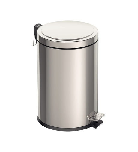 Tramontina Stainless Steel Pedal Trash Bin with a Polished Finish and Removable Internal Bucket  (30 - 20 - 12 - 5 - 3 liters)