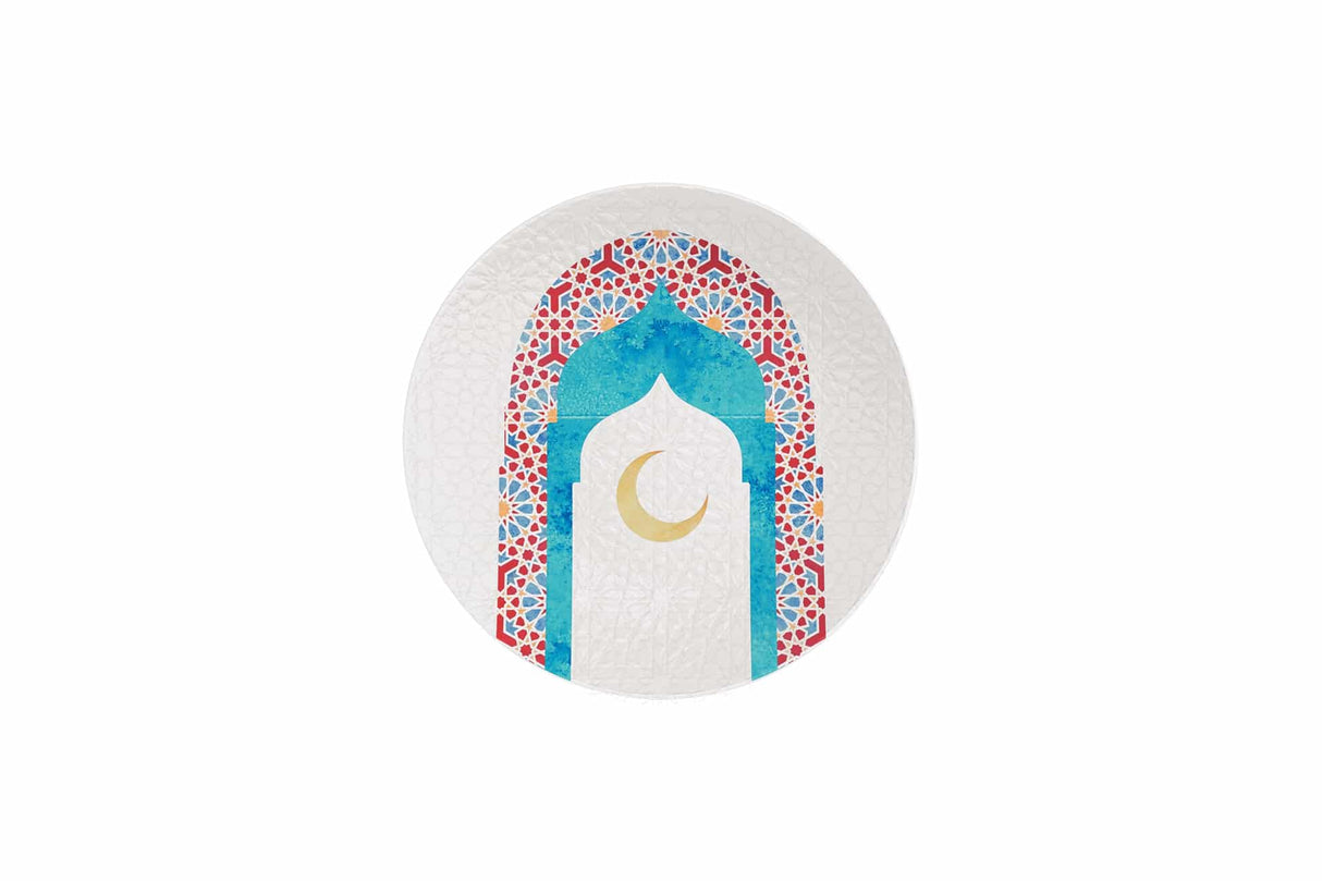 Tramontina Noor 19cm Ramadan Themed Decorated Porcelain Dessert Plate