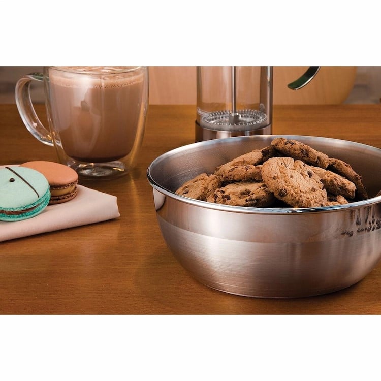 Tramontina Freezinox 20cm 2.2L Round Stainless Steel Mixing Bowl Matte Finish