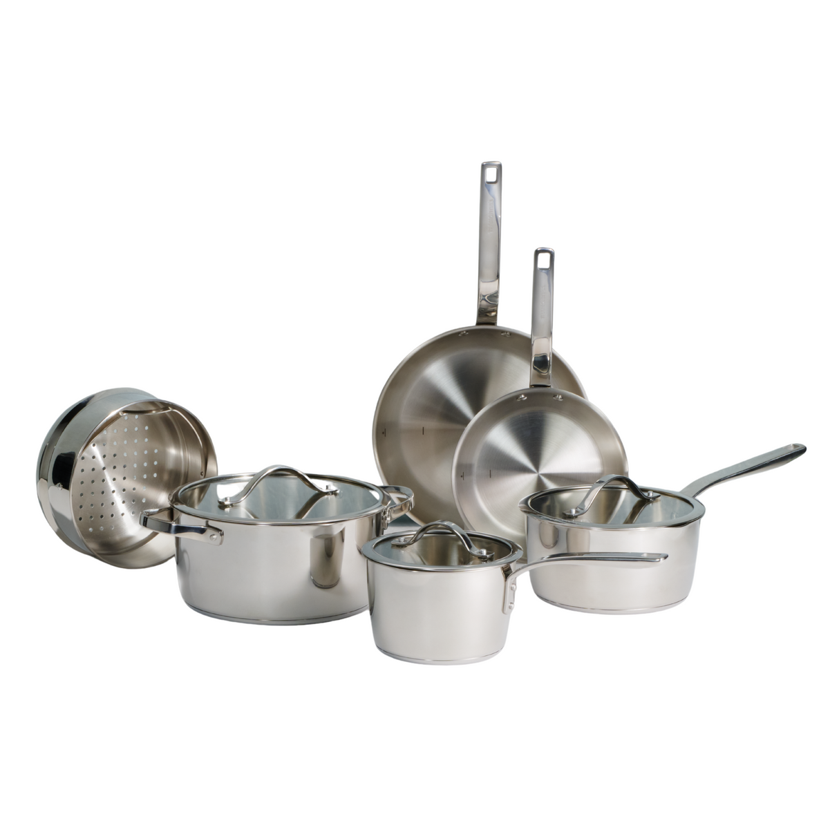 Tramontina 9 pcs Tempo Tri-Ply Base Stainless Steel Cookware Set