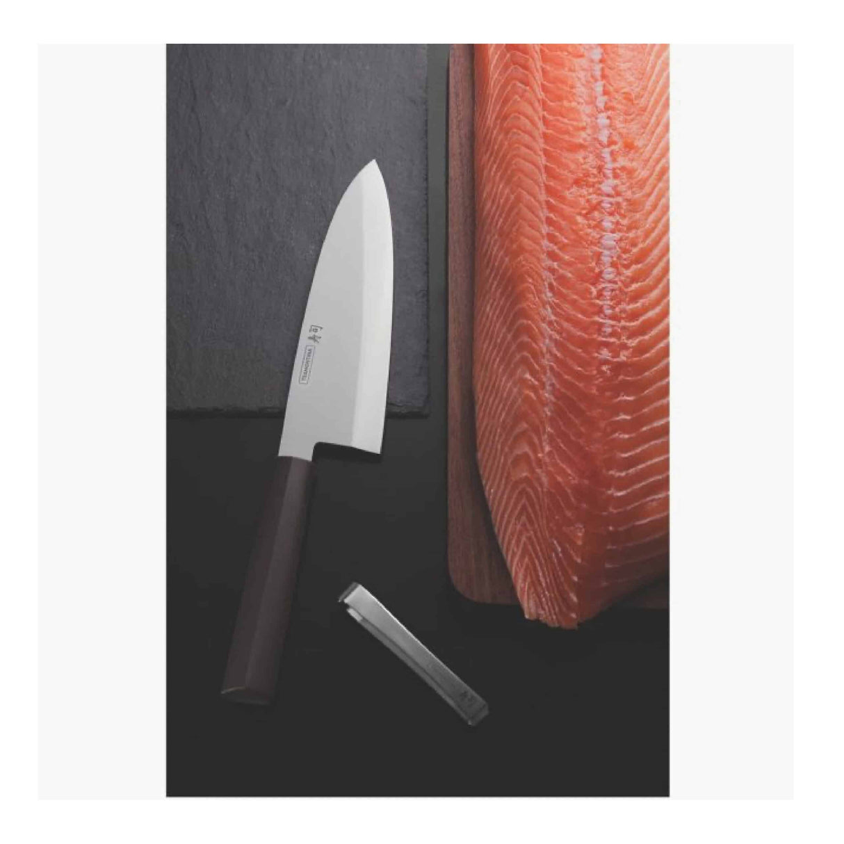 Tramontina Sushi 8-inches Stainless Steel Deba Knife with Nylon Handle