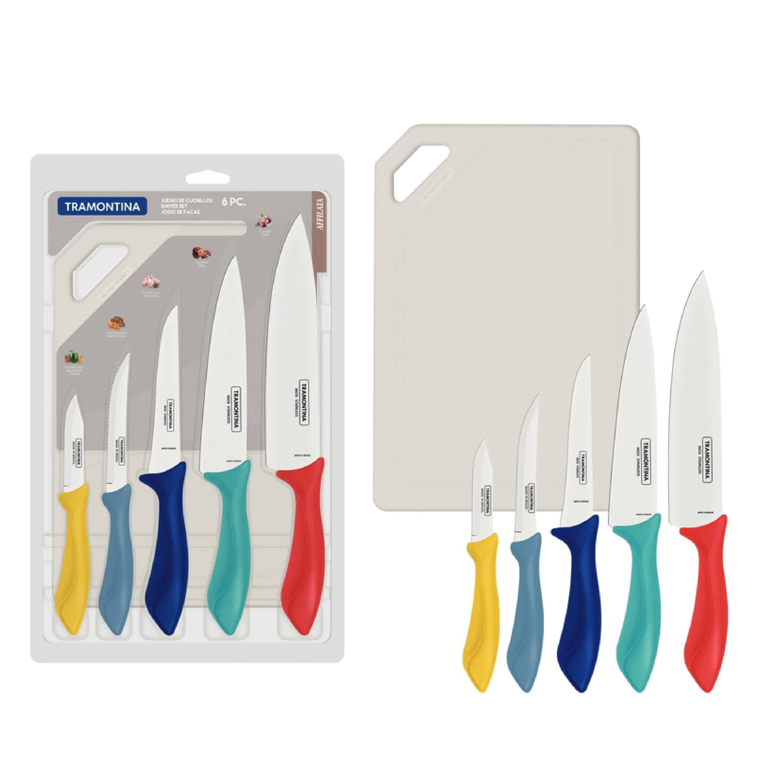 Tramontina Affilata 6 Pieces Knife Set With Stainless Steel Blade And